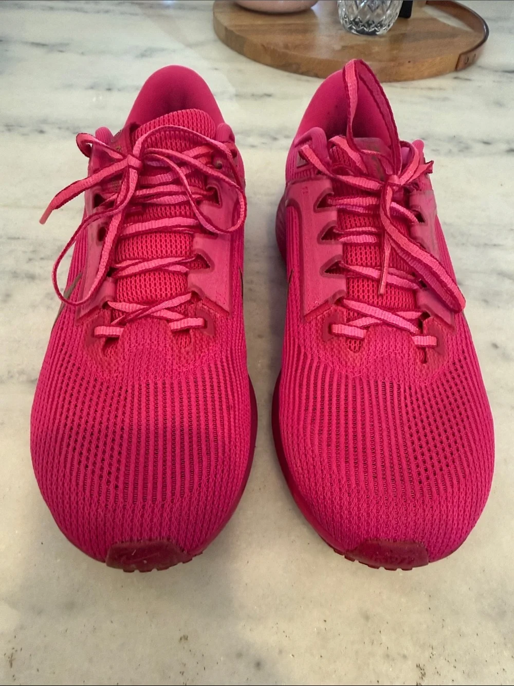 Nike Women's Air Zoom Pegasus 40 - Fierce Pink with Gold Swoosh 9